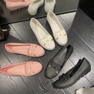 合利鯊時尚新款女鞋淺口休閑單鞋四季平底外穿包跟純色女士涼鞋